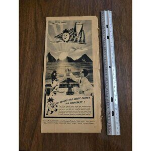 1940s Vintage ad for Dole Pineapple Juice Mortons Maxwell House Paper Ephemera